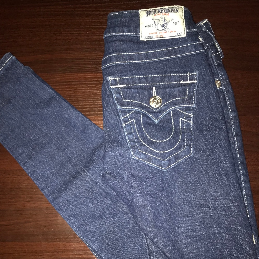 Dark Wash True Religion Skinny Jean/Jegging